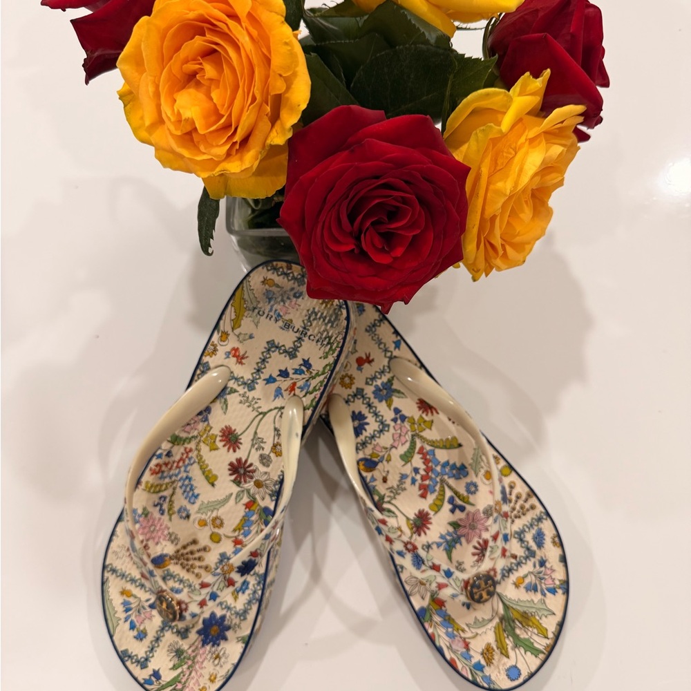 Tory Burch Multicolor Floral Sandals